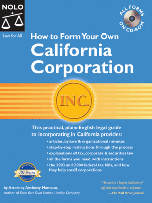 cover image of How to Form Your Own California Corporation